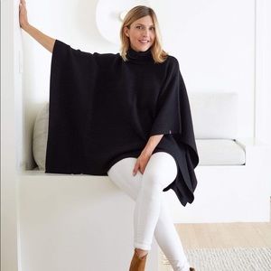 NWT Mersea Black Anywhere Poncho Size OS